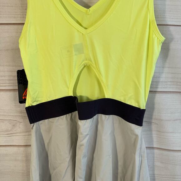 RBX Gray & Yellow Athletic Sleeveless Dress Size Medium - Picture 5 of 8